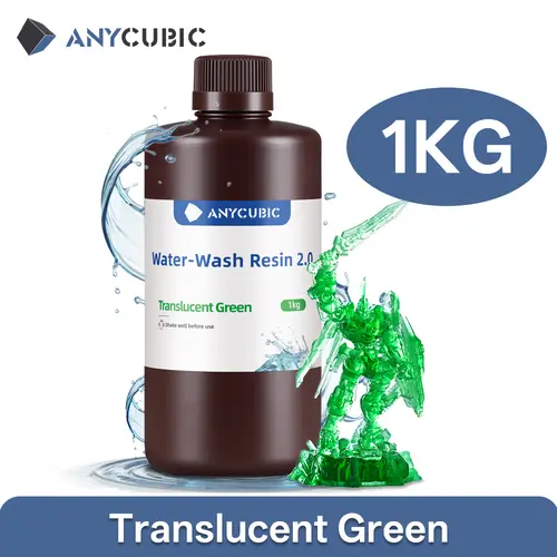 ANYCUBIC Water-Wash Resin For LCD 3D Printer High Precision Low Odor Low Viscosity 3D Printing Standard Photopolymer - Image 7