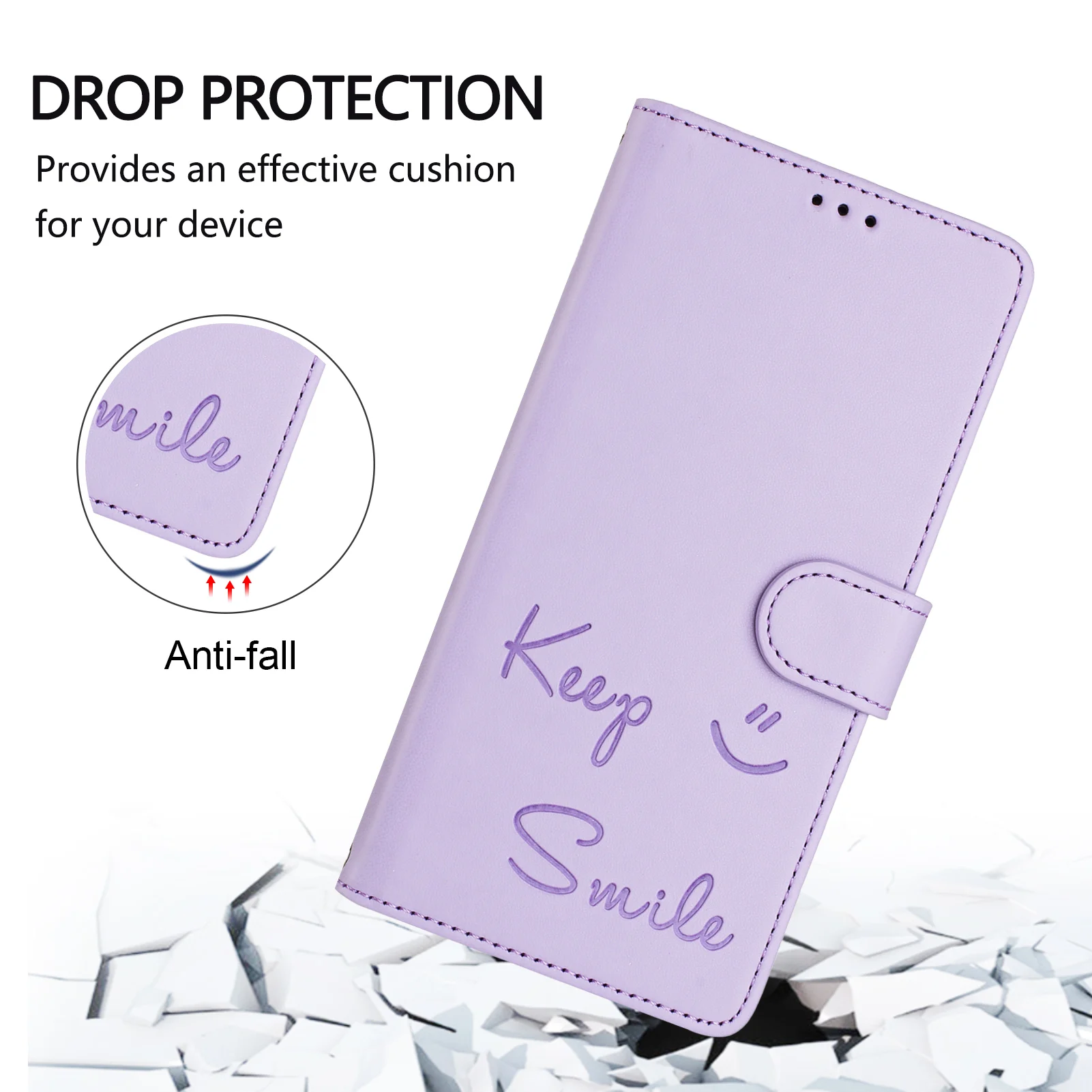 Leather Wallet Flip Cover Phone Case – Cute and Stylish Design