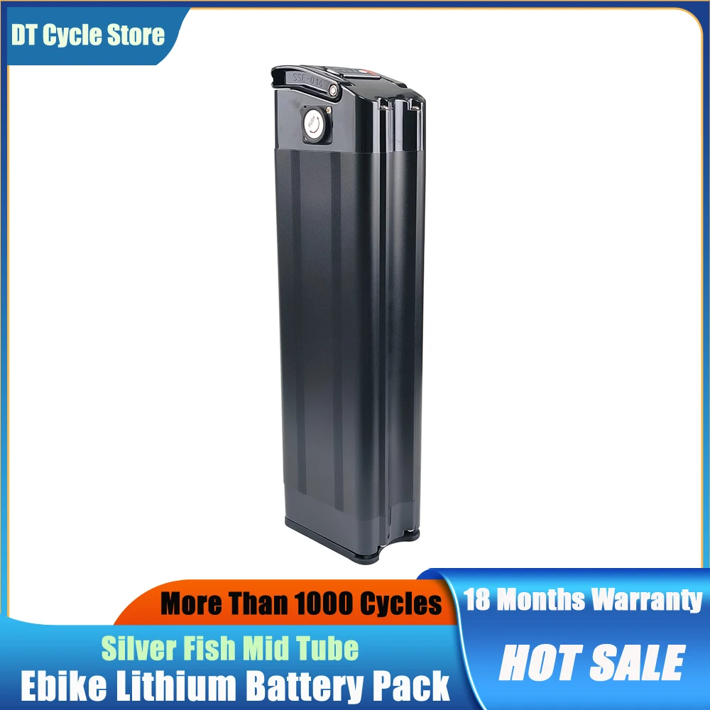 MIdTubeLiionBatteryPack48V20Ah30AhReplacementAkkuSilverFish