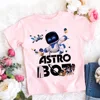 Astro Bot T-shirts for Children Cute Cartoon Figure Graphic T Shirts Boys Casuals Short Sleeves Tops Fashion Kids Clothing 3