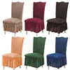Puff Wedding Chair Cover Banquet Luxury Cover for Chairs Spandex Elasticity Stretch High Back Chair Case Protect 2023 1