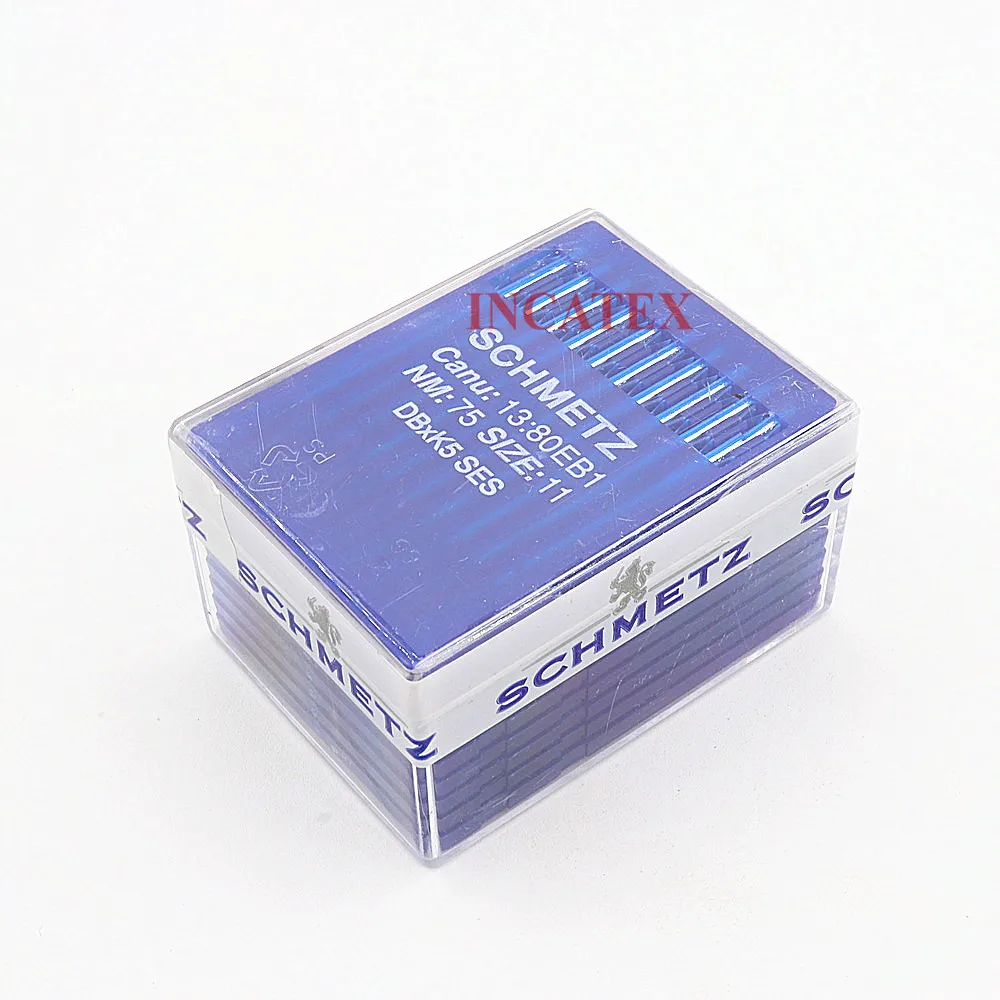 중국 자수 기계용 슈메츠 자수 바늘, DBXK5 SES Nm 65/9 70/10 75/11 80/12, 타지마 바루단 SWF, 500 개