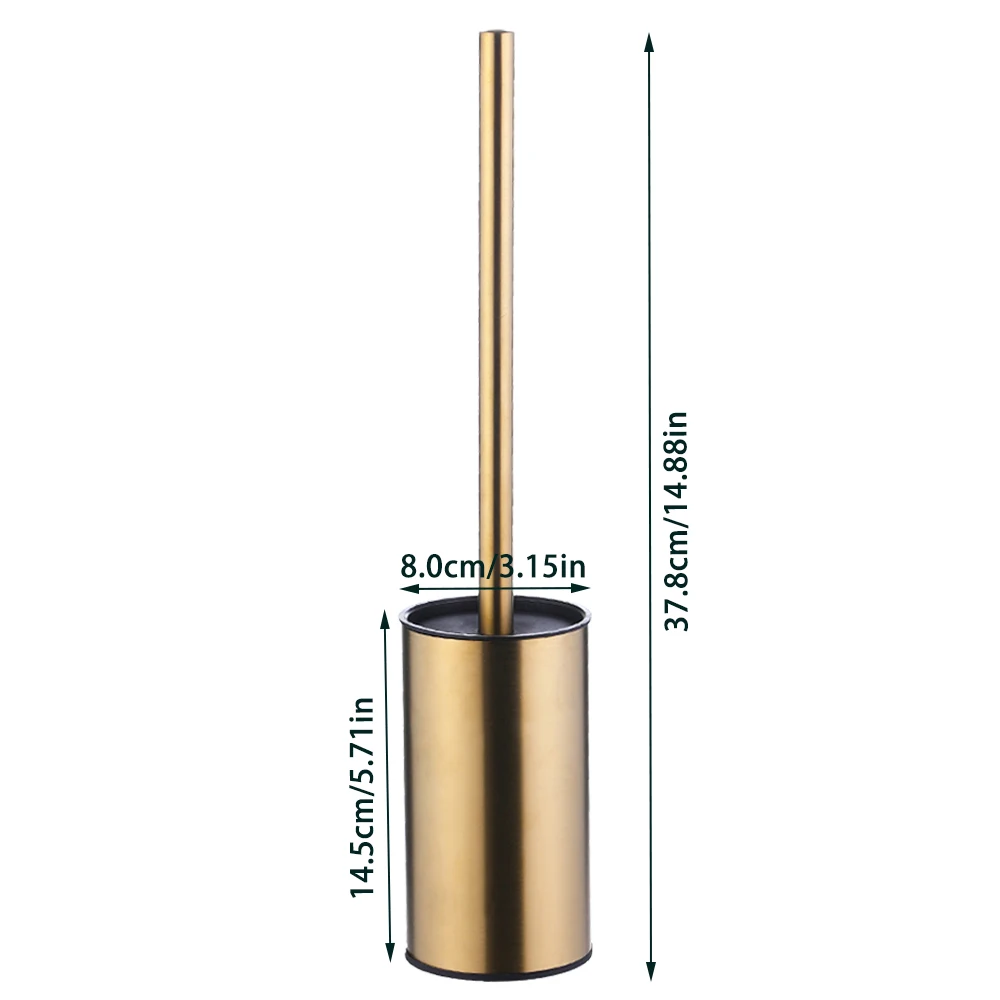 Toilet Brush Holder Floor-standing Bathroom Cleaning Brush Toilet For Cleaning Storage Space Stainless Steel Clean Tools