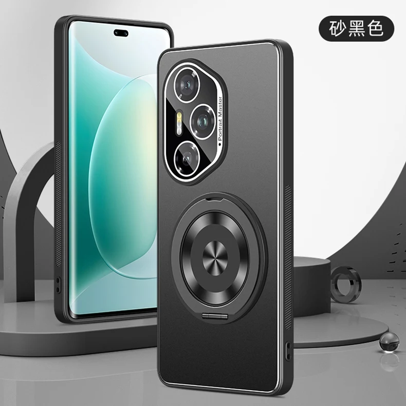Shockproof Metal Lens Camera Film Matte Cover with Magnetic Ring Holder