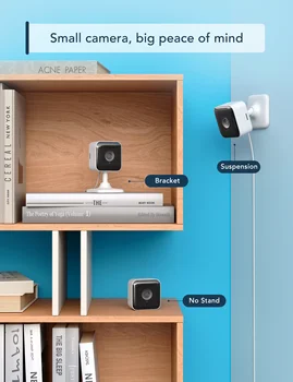 GNCC C2 Indoor Security Camera Dog Camera 1080P Motion Detection, 2-Way Audio Siren, Night Vision, Works w/Alexa & Google Home 4