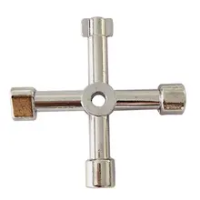 

Key Wrench Four-in-One Zinc Alloy Wrench Multi-purpose Tool Cross Wrench Electric Control Cabinet Car Elevator Pipe Tool