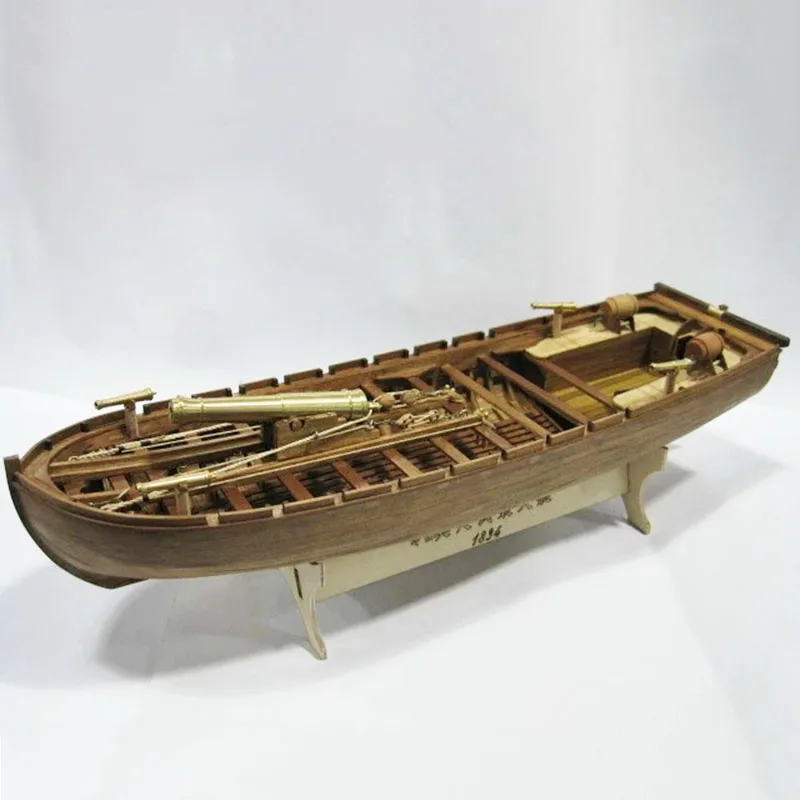 

1/36 Canoe Full Rib Armed Large Boat 42 Foot DIY Wooden Boat Classical Sailing Model Assembly Kit