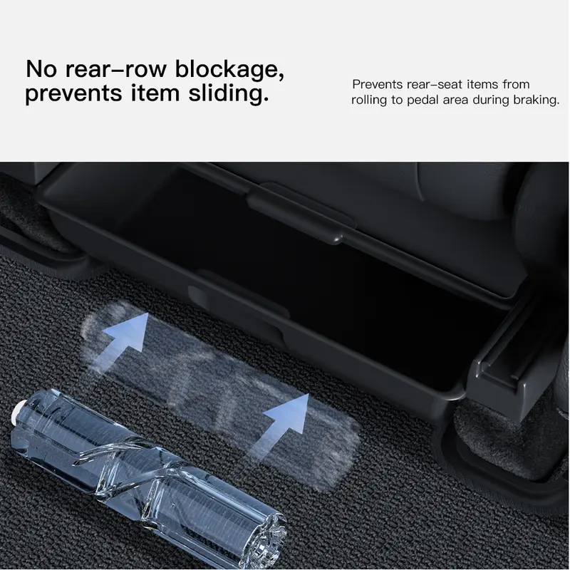 YZ For Tesla Model Y Juniper 2025+ YL  Under Seat Storage Box Car Interior Accessories Drawer Type Organizer Storage Lower Box - Image 4