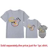 I'm Just Here For The Snacks Print Funny Family Matching Outfits Cute Mickey Mouse Shirt Father Mother and Kids Disney Tees Tops 5
