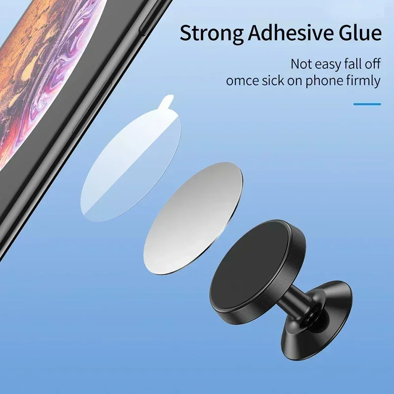 Slim Metal Plate for Magnetic Phone Holder - Universal Iron Sticker Disk