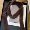 Soft Solid Color Wool Shawl Y2K Dressing Decoration Knitted Scarf Ribbon Korean Style Long Narrow Scarves Autumn/Winter 1