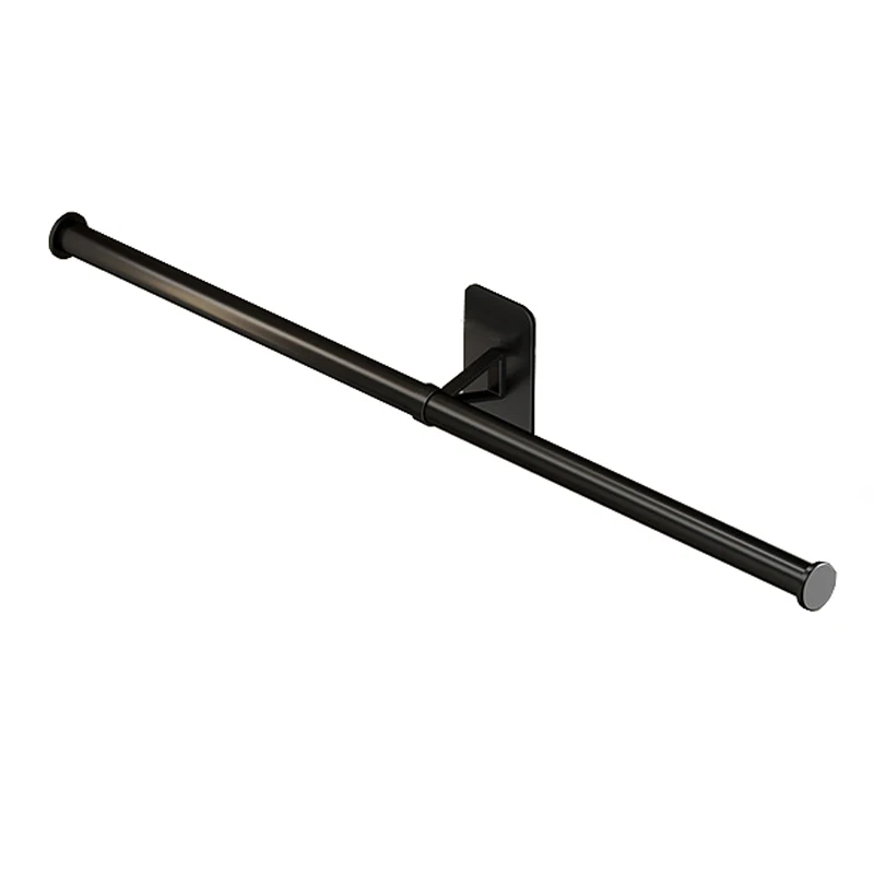 Towel Rack Towel Hanger Bath Holder Wall Hanging Black Bar White Rod Bathroom Shelf Kitchen Storage Rack