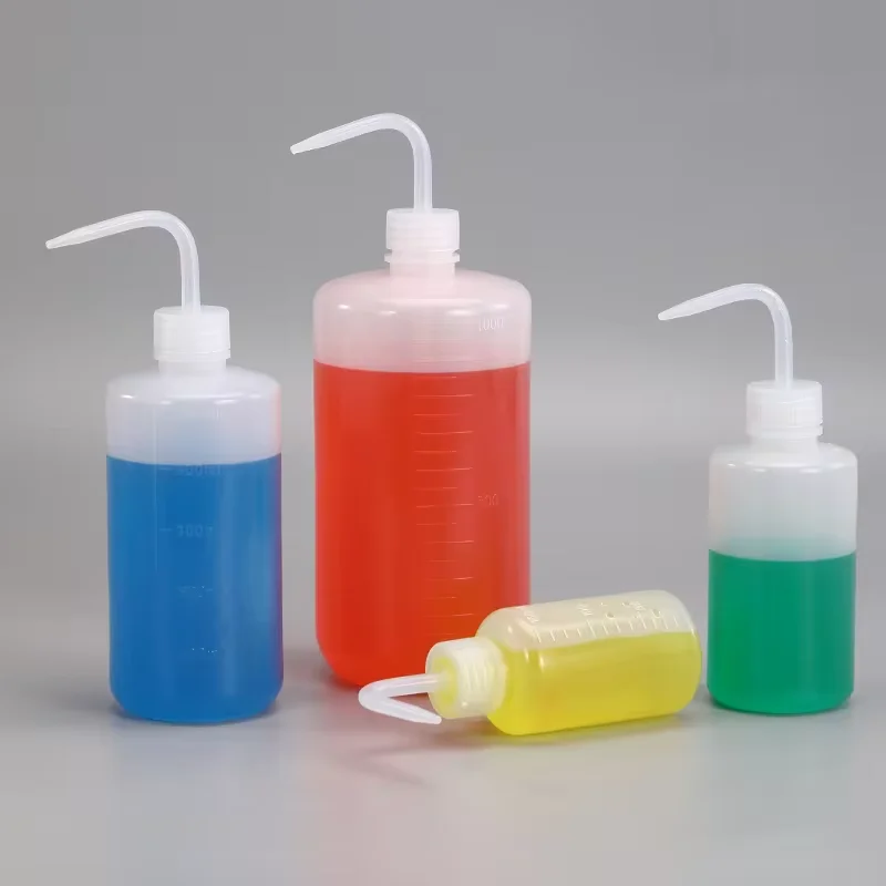 Wash Bottle Chemical Wash Bottle Plastic Safety Lab Squeeze Wash Bottle LDPE Narrow Mouth