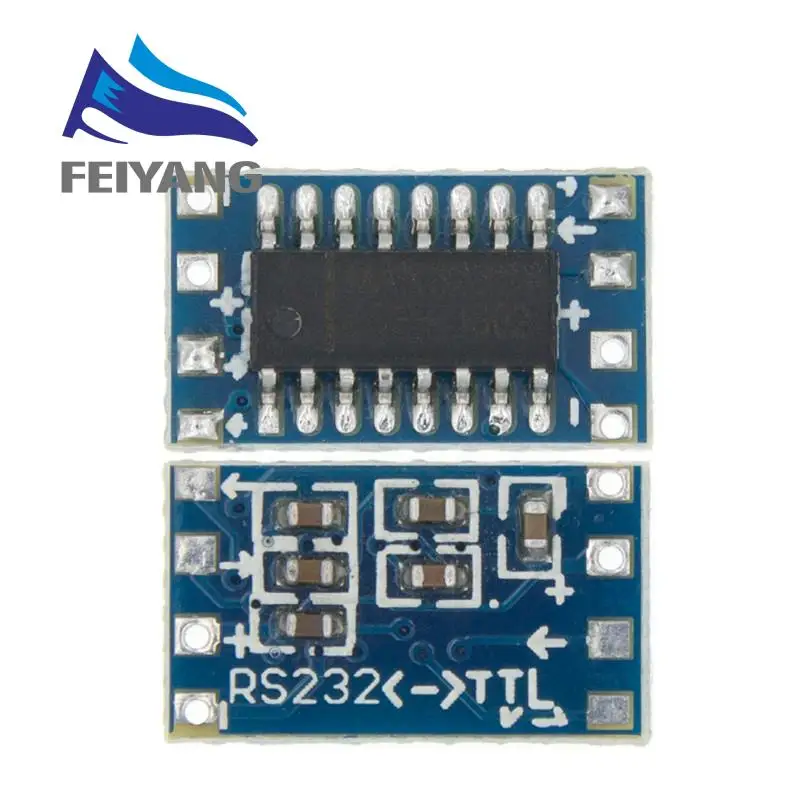 10PCS SAMIORE ROBOT Mini RS232 MAX3232 Ebenen Zu TTL Ebene Modul Serielle Konverter Bord