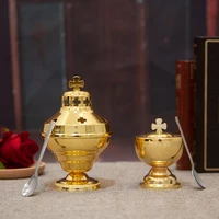 HTISOK Authentic Orthodox Church Mass Supplies with Greek Style Incense Burners, Combining Classic and Eastern Elements 3