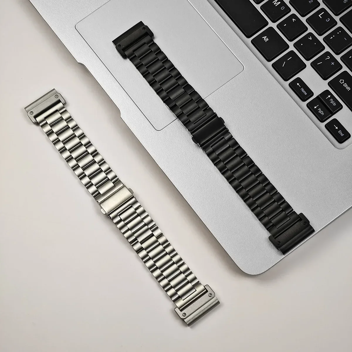 Stainless Steel Metal Watch Strap – Quick Easy Fit, 26/22mm