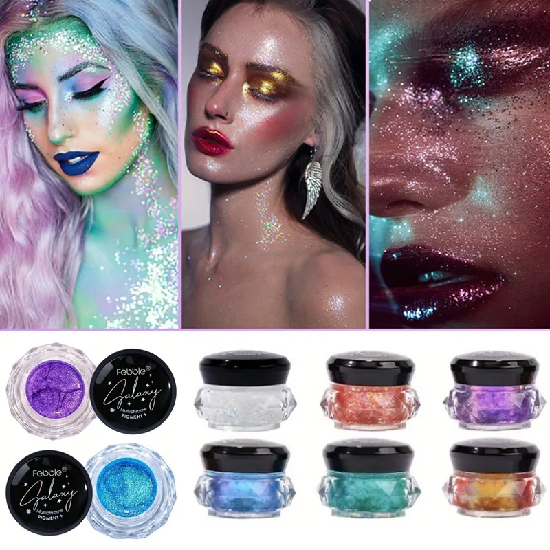 6 Colori Glitter Liquid Eyeshadow Shimmer Shine Diamond Brighten Pigment Eye Shadow Makeup Cosmetics For Women