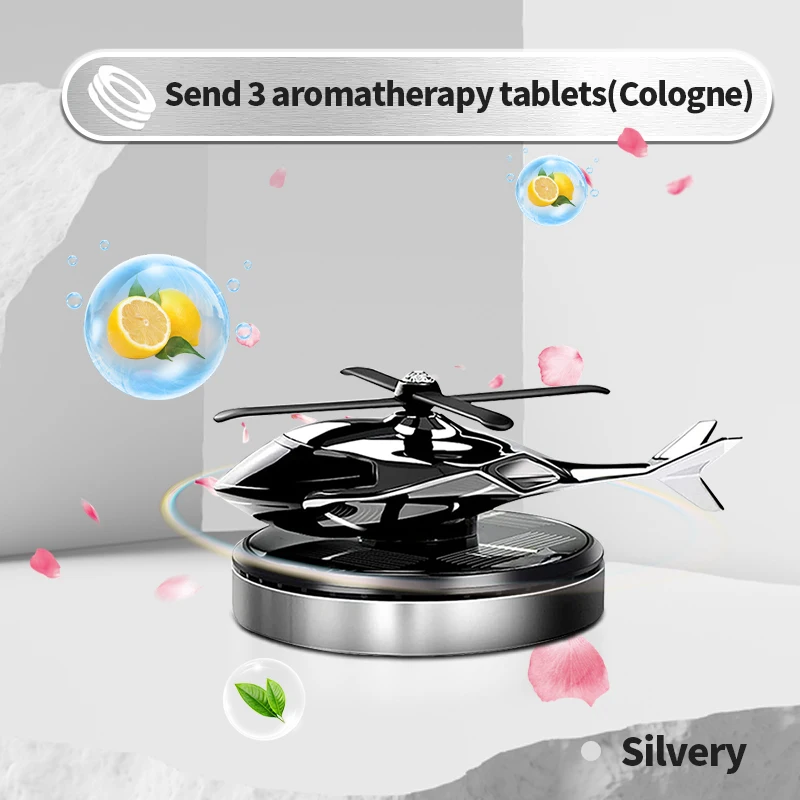 Car Air Freshener Solar Helicopter Fragrance Supplies Interior Accessories Novelty Propeller Flavoring Perfume Diffuser Decor
