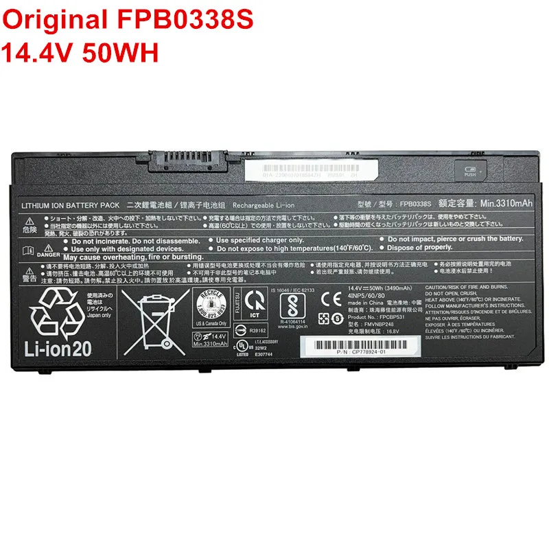 

Genuine Laptop Battery FPB0338S For Fujitsu LifeBook U747 U748 U757 U758 T937 T938 T939 E548 E549 E558 E559 FPCBP529 FPCBP531