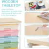 Rolling Storage Cart with Drawers,Utility Cart Drawers and Wooden Tabletop,Rolling Drawer Cart 5