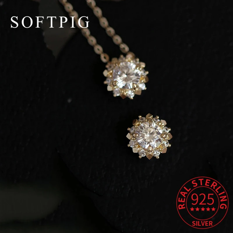 

Женский чокер из серебра 925 пробы, с круглым Цирконом