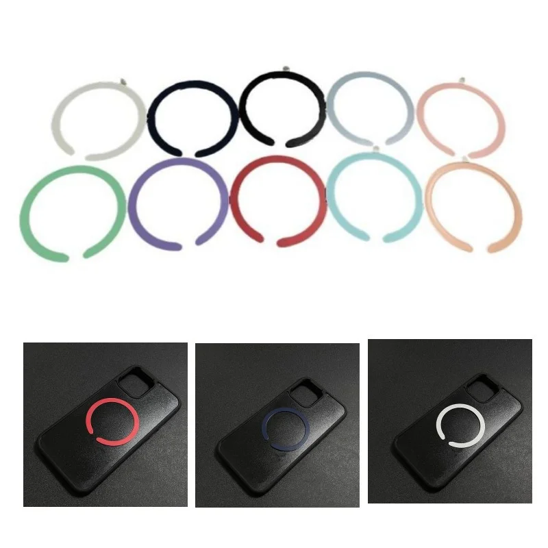 

100pcs Metal Sticker Ring For Magsafe Magnet Wireless Charging For iphone/Samsung/XiaoMi Phone Magnetic Car Mount Plate