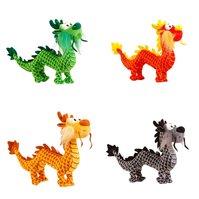 Chinese Dragon Mascots Chinese Dragon Plush Toy Chinese Dragon Stuffed Animal Dragon Plushies 2024 Chinese Dragon Year Dropship