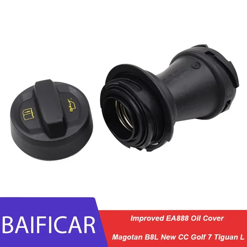 Engine Oil Filler Cover Baificar Genuine Improved EA888 Oil Cover 05E 103 485 B 06K 103 281 B V.W Magotan B8L New CC Golf 7 Tiguan L
