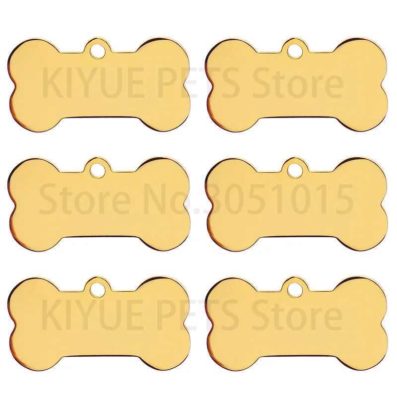 Roestvrijstalen 20 Stuks Been Hond Id Tag Sleutelhanger Gegraveerd Huisdier Id Naam Voor Honden Kraag Tags Hanger Sleutelhanger Been Huisdier Accessoires