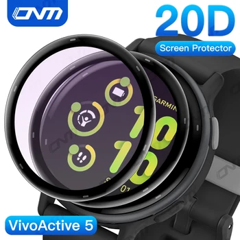 Pellicola salvaschermo 20D per Garmin VivoActive 5 Pellicola antigraffio per Garmin Vivo Active 5 Pellicola Ultra-HD a copertura totale (Non in vetro)