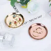 Ins Stainless Steel Round Storage Tray Desktop Cosmetics Metal Tray Photo Ornament Jewelry Storage Tray 3