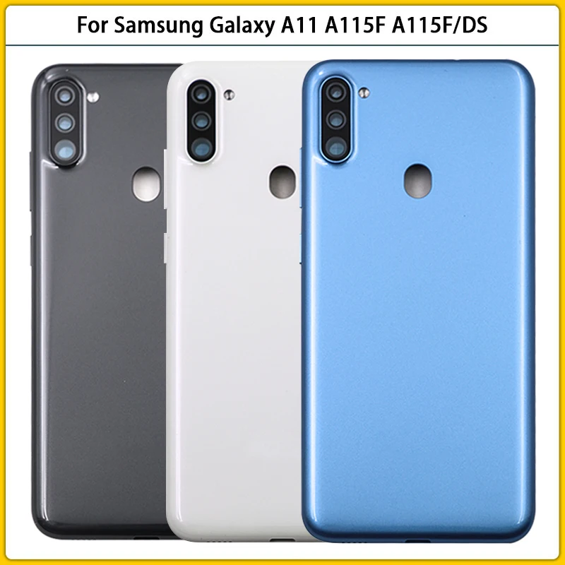 

10PCS For Galaxy A11 A115 A115F A115F/DS Battery Back Cover Rear Door Chassis Housing Case Camera Frame Lens Replace