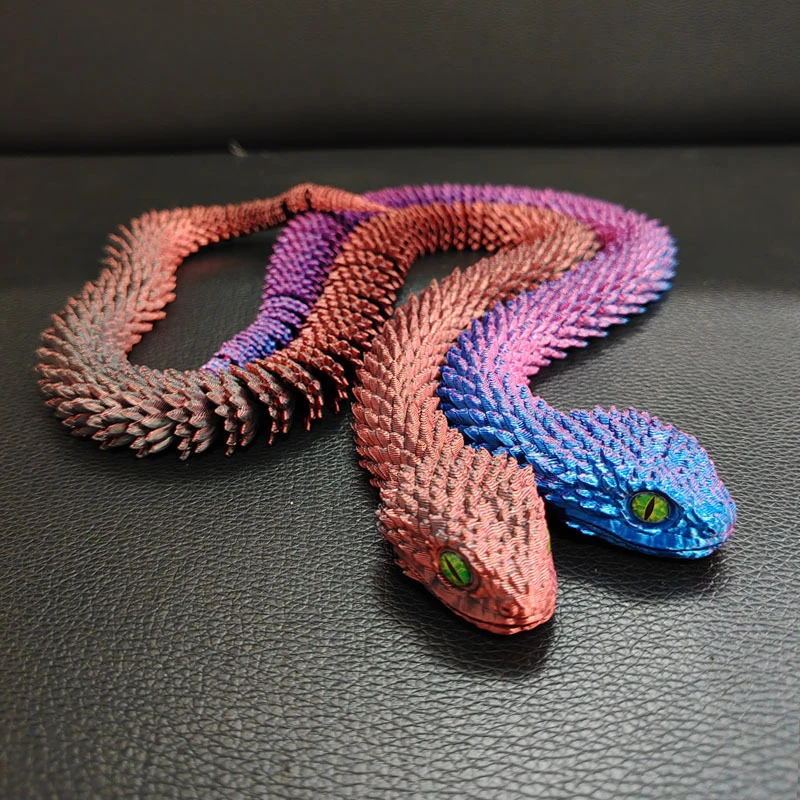 3D Printed Snake Dragon Figures New Year Decoration Traditional Table Ornament 3d Toys for Kids Christmas Gift