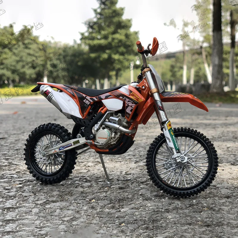 

Diecast Vehicles 1:10 Kawasaki KTM KX450F Scrambling Motorcycle Alloy Collection Table Ornaments Model Car Gifts for Boys