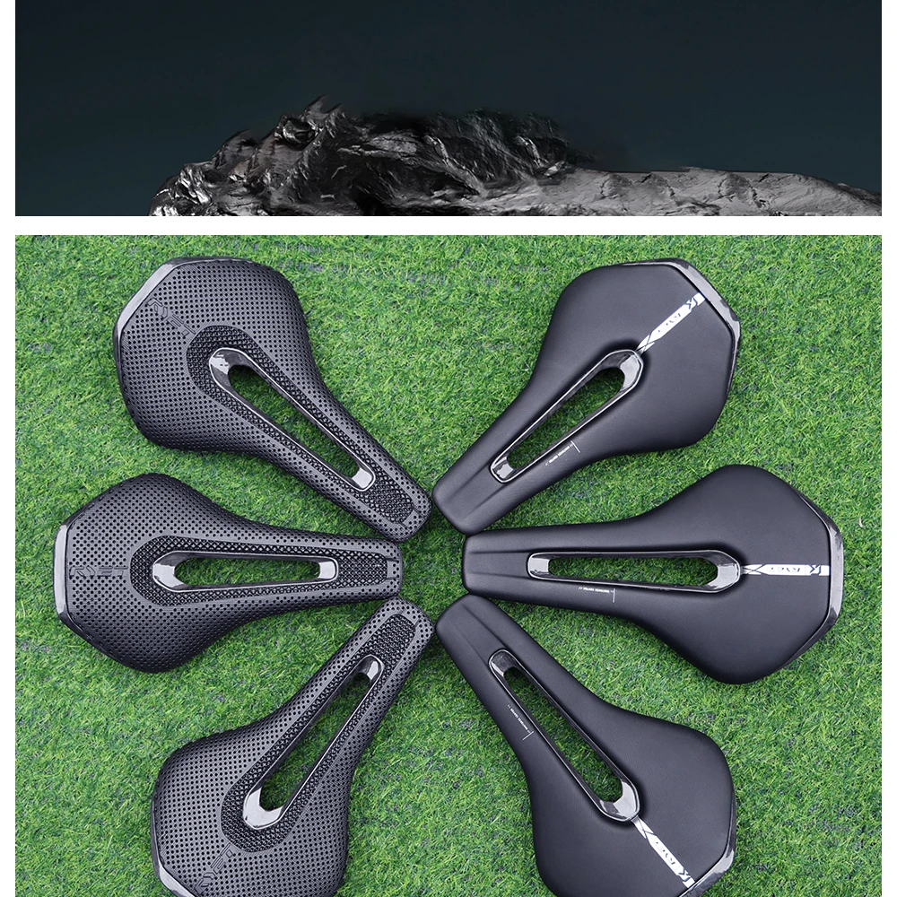 RYET Fahrradsattel 3D-gedruckter Carbon 245 x 135/145/155 mm für MTB-Kies-Rennrad, ergonomischer Rennsattel Hollow Tech Fahrradsitz – Detail 23