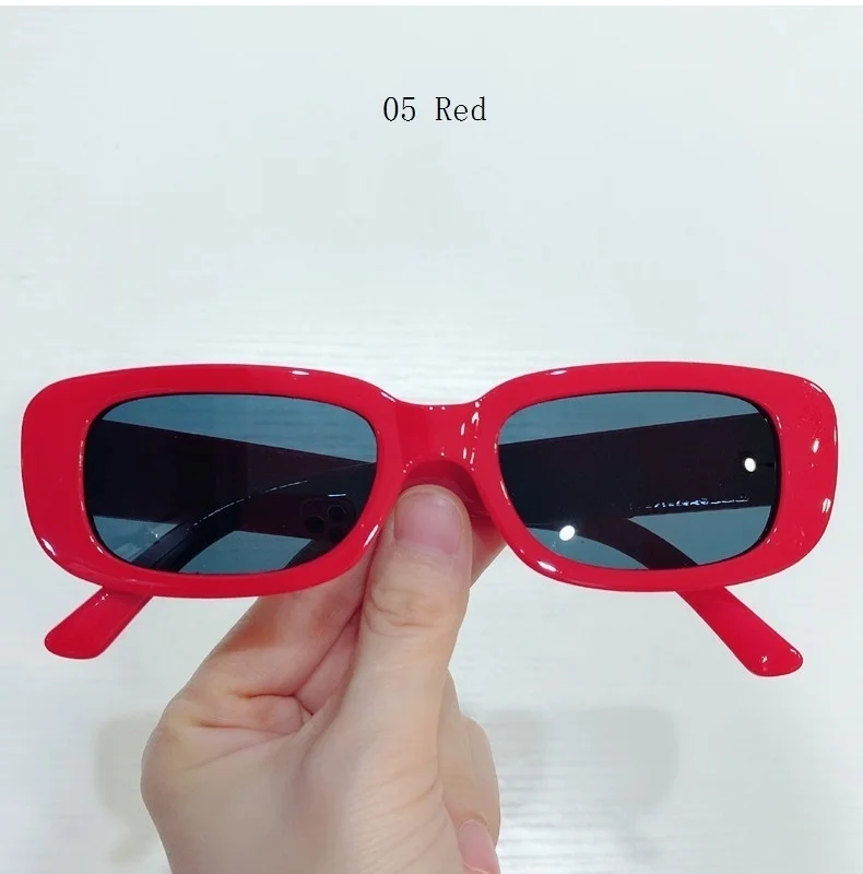Elegant Women's Rectangular Sunglasses Vintage Style Eyewear_voghion.com
