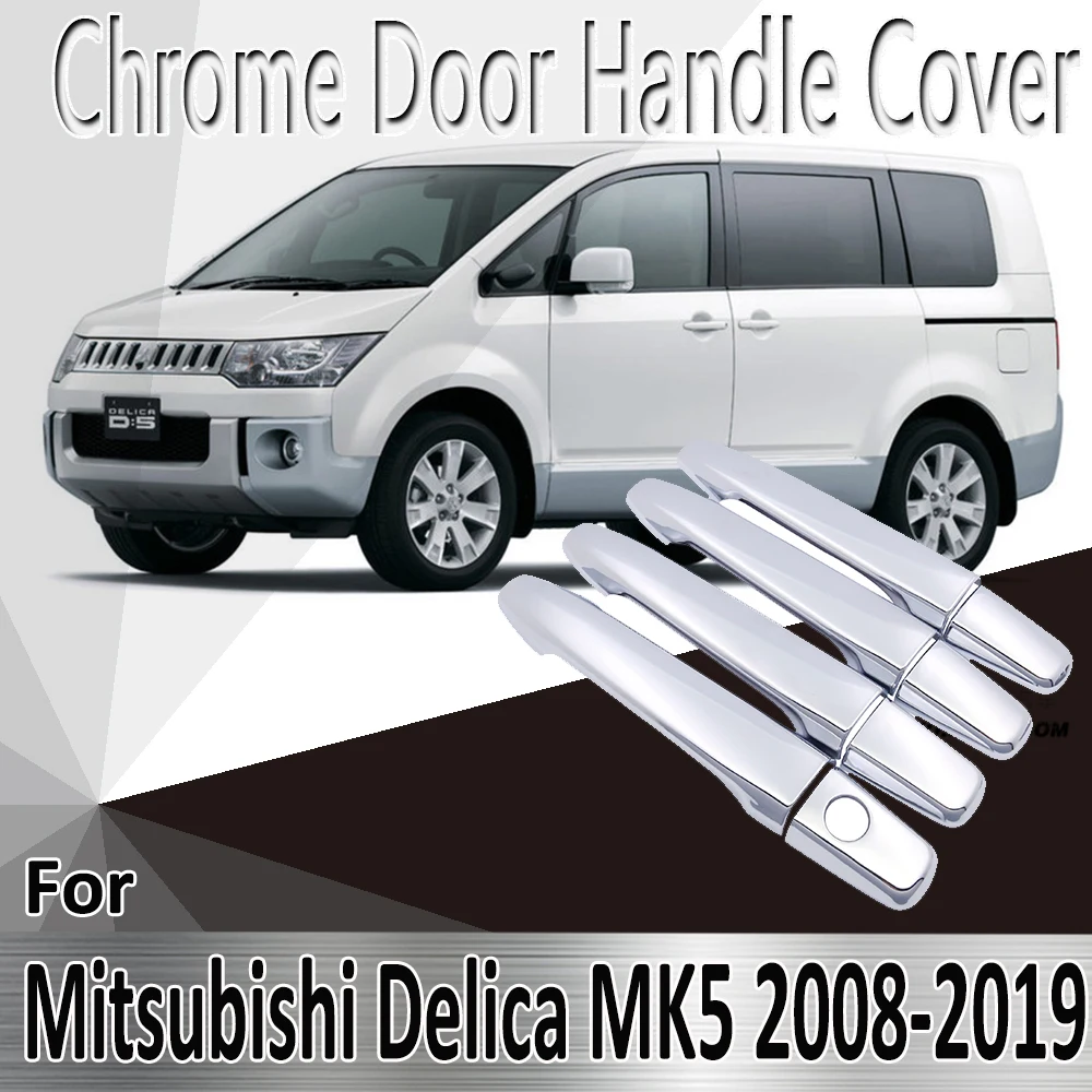 

Наклейки для Mitsubishi Delica 2008 ~ 2019 2009 2010 2011 2012 2013 2014 Декоративные Хромированные накладки на дверные ручки автомобильные аксессуары
