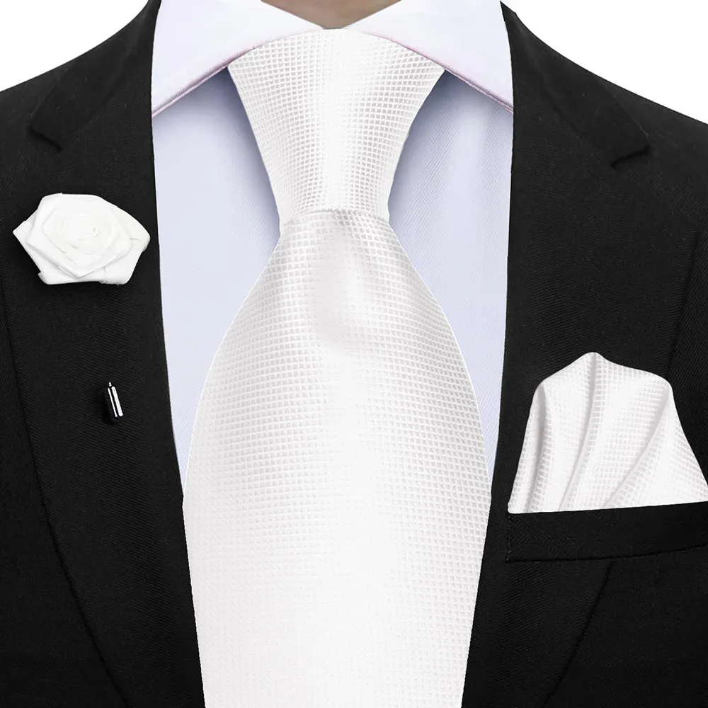 Elegant Peacock Blue Plaid Men's Accessory Set - Tie & Pocket Square Collection