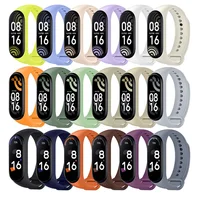 Watch Strap For Xiaomi Mi Band 7 6 5 4 3 Wristband Silicone Bracelet Wrist Straps MiBand 3/4 band5 band6 Smart watch Accessories