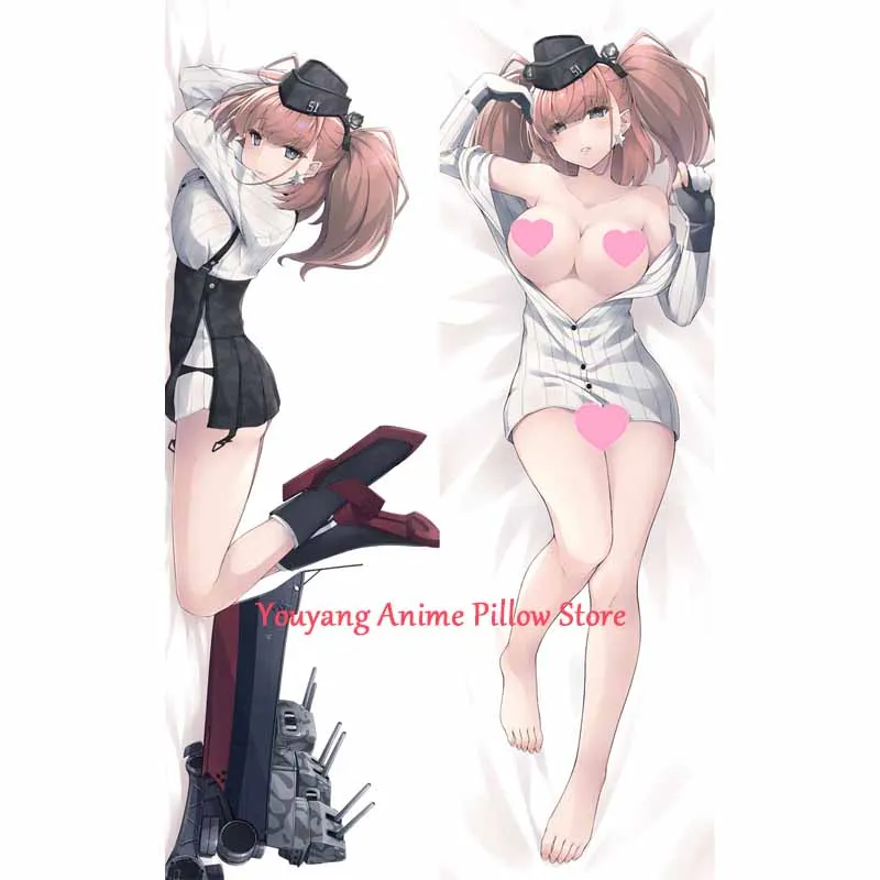 

Dakimakura Anime Pillow Cover Atlanta Shipgirl Breasts Christmas 2-Side Print Pillowcase Hugging Body Cushion