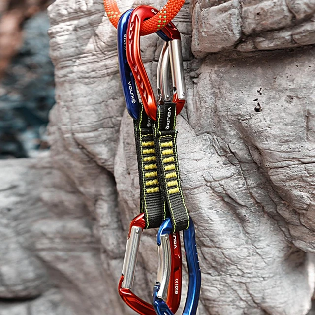Fettuccia da alpinismo imbracatura da alpinismo professionale 25kN  cinturino protettivo per alpinismo con moschettone Hardware - AliExpress