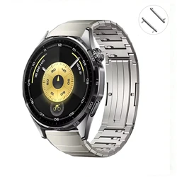 Luxury Titanium Band - Premium Stainless Steel Metal Bracelet Strap - 22mm watch strap (Titanium)