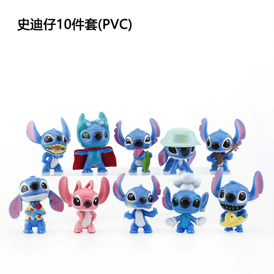 

10 шт., фигурка ститча из ПВХ