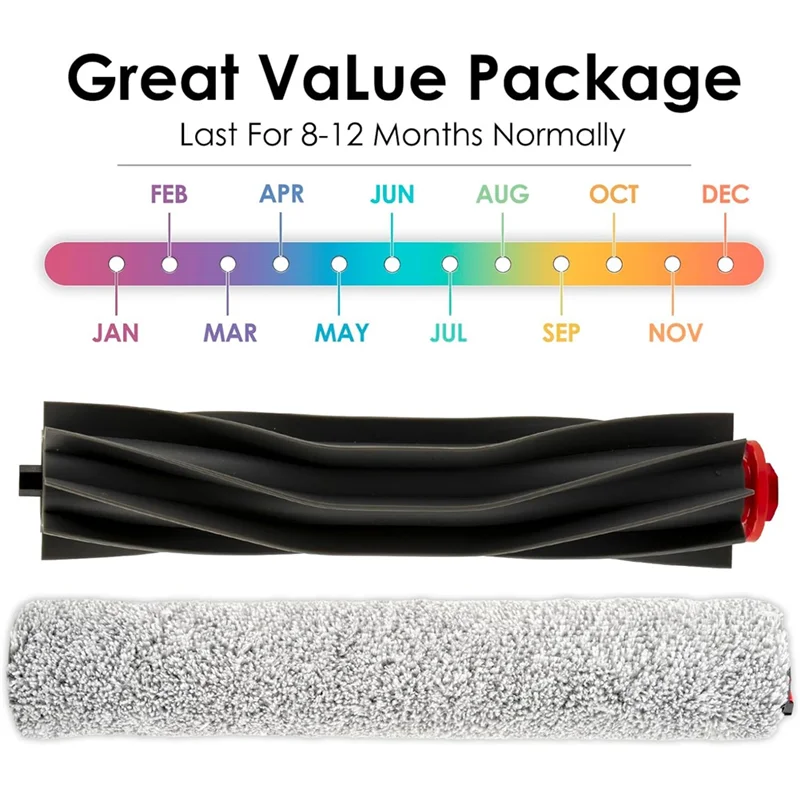 B59B-Main Brush Rolling Mop For Eufy Omni S1 Pro/Omni S1 Robot Vacuum Cleaner Replacement Parts