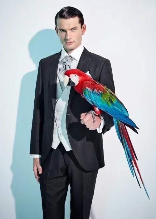 Black Italian Elegant Men Suit Slim Fit 3 Piece Classic Tuxedo Custom Blazer Sets Prom Suits Terno Masculino Costume Homme Luxe