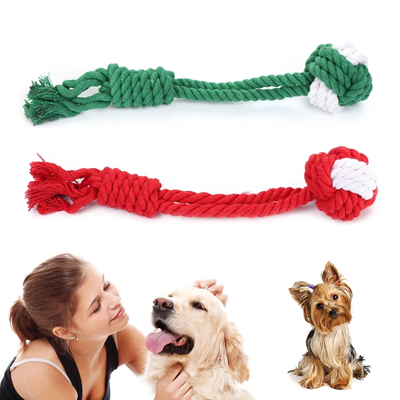 

Christmas Color Green Durable And Resilient Good Torque Resistance Regular Without Burrs Tightly Woven Gnawing Toys Gnawing Toy