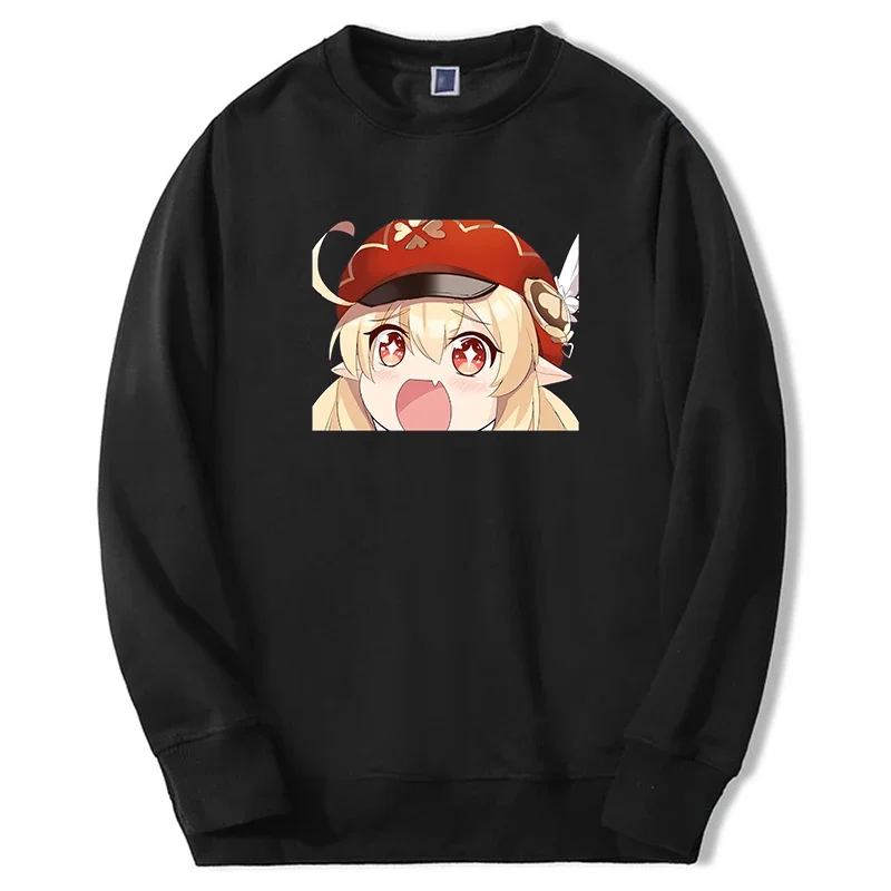 

2024 New Women Men Fleece Genshin Impact Print Hoodie Sweatshirt Casual Printing Anime Girl Clothing Mens Printing Pullovers