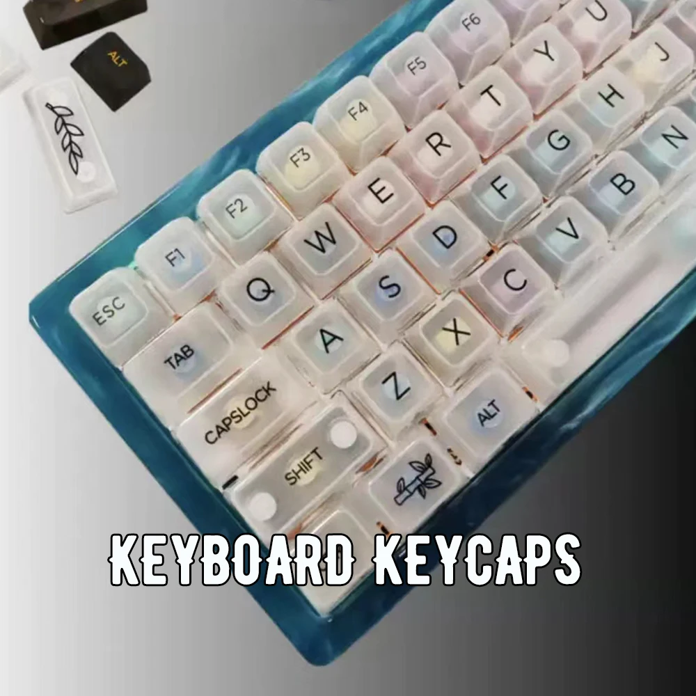 

GMK Botanical Garden ABS keycaps 131Keys Transparent MDA Profile Keycaps for Mechanical Keyboard Custom Personalize Keycap
