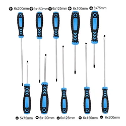 10 - Piece Insulated Screwdriver Set for Electricians - Multipurpose Repair and Security Hand Tools (10pcs blue)