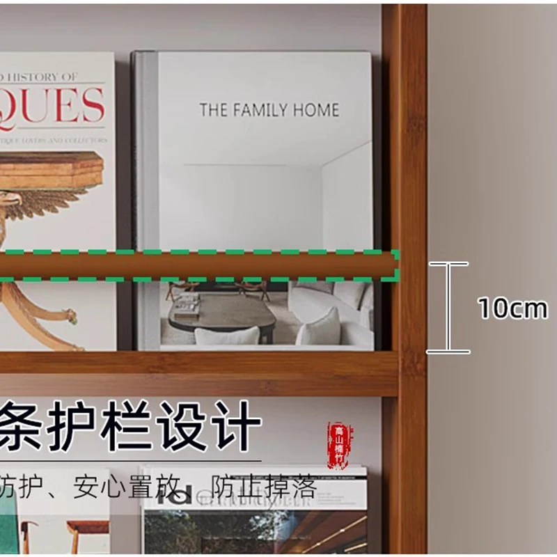 Ultra-Thin Wall-Mounted Bookshelf Door Storage Rack Magazine Holder Multi-Layer Narrow Space Organizer for Kids Books-FYMR